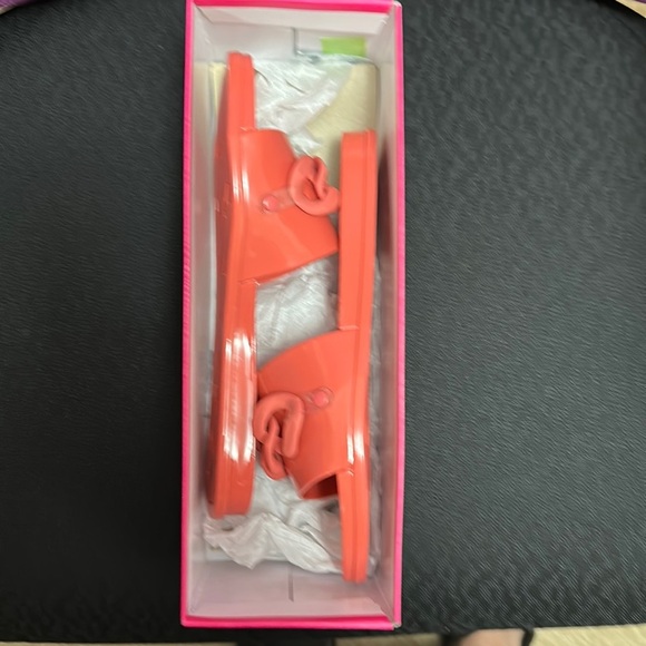 NIB Vince Camuto Ultra Coral Jelly Flats - Picture 3 of 3